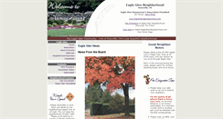 Desktop Screenshot of eagleglenneighborhood.com